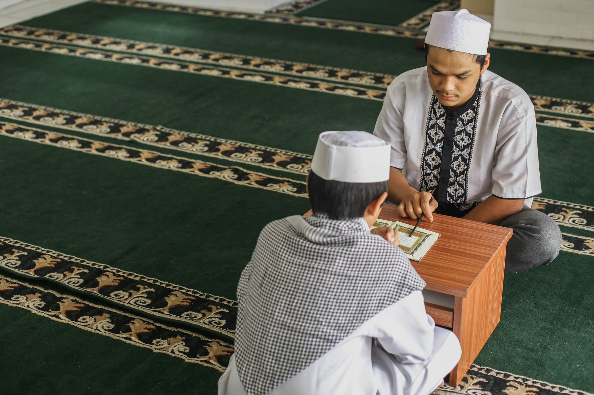 Learning Quran at mosque