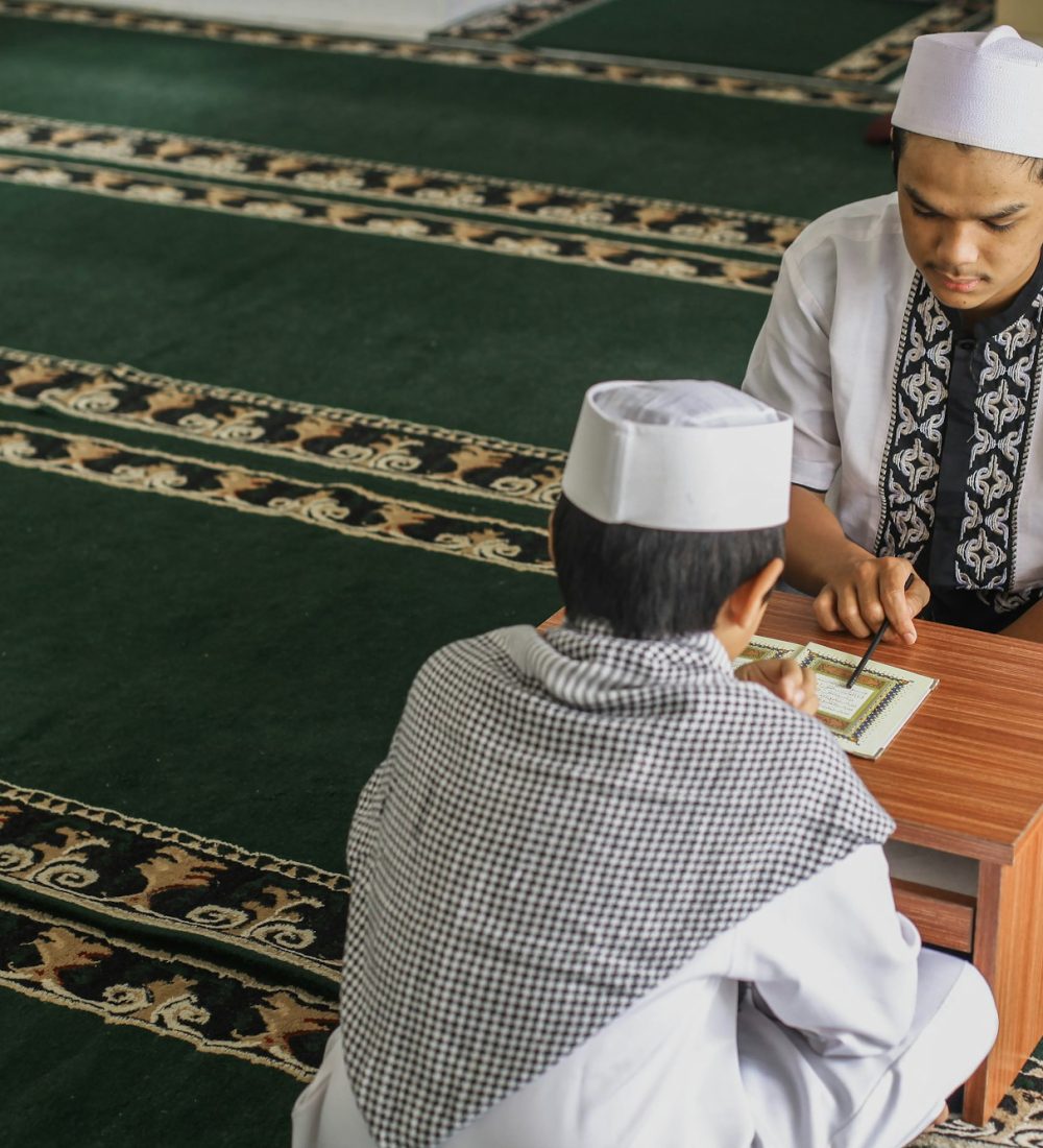 Learning Quran at mosque